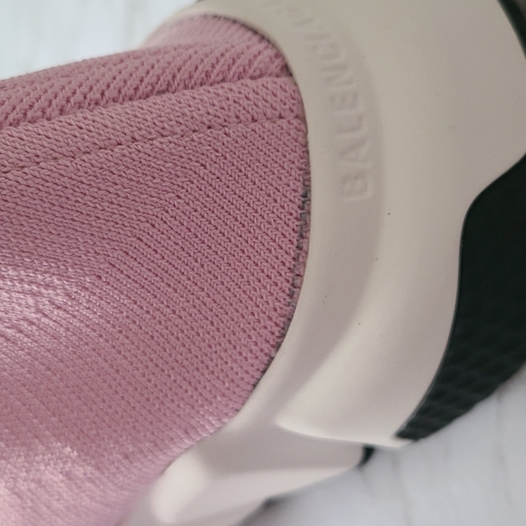 Balenciaga Logo Pink Track Sneakers - Picture 5 of 8